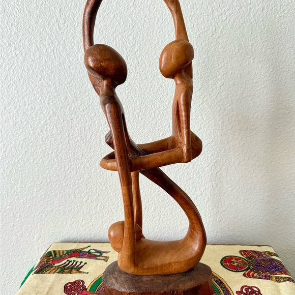 Handcrafted Brown Wooden Sculpture